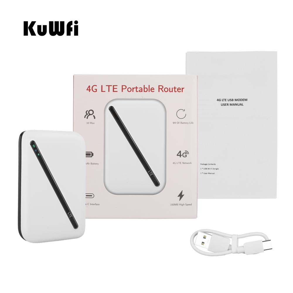 4g roteador 150mbps desbloqueado lte wifi modem de bolso sem fio móvel cat4 2100mah bateria mifi hotspot para carro wi-fi dongle sim slot