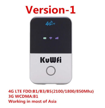 wireless router KuWFi 4G LTE Mobile WiFi Hotspot Unlocked Travel Partner Wireless 4G Router with SIM Card Slot Support LTE FDD B1/B3/B5 Support  10use