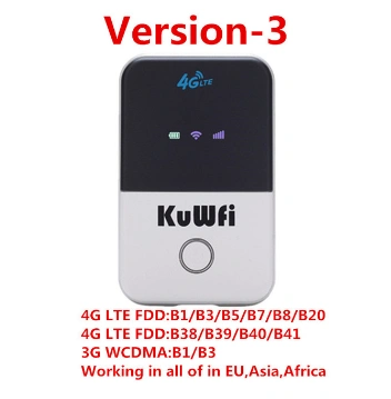KuWFi 4G Wifi Router Mini LTE Wireless Router Unlocked 3G/4G FDD/TDD  Portable Pocket Wi fi Router With Sim Card Slot
