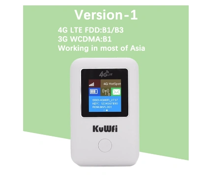 KUWFI smart mini  4G Wifi Router Portable 3G/4G SIM Card Router Unlocked Portable Pocket Wi-fi Hotspot Card Wi-fi Router With Sim Card Slot  Mini Port