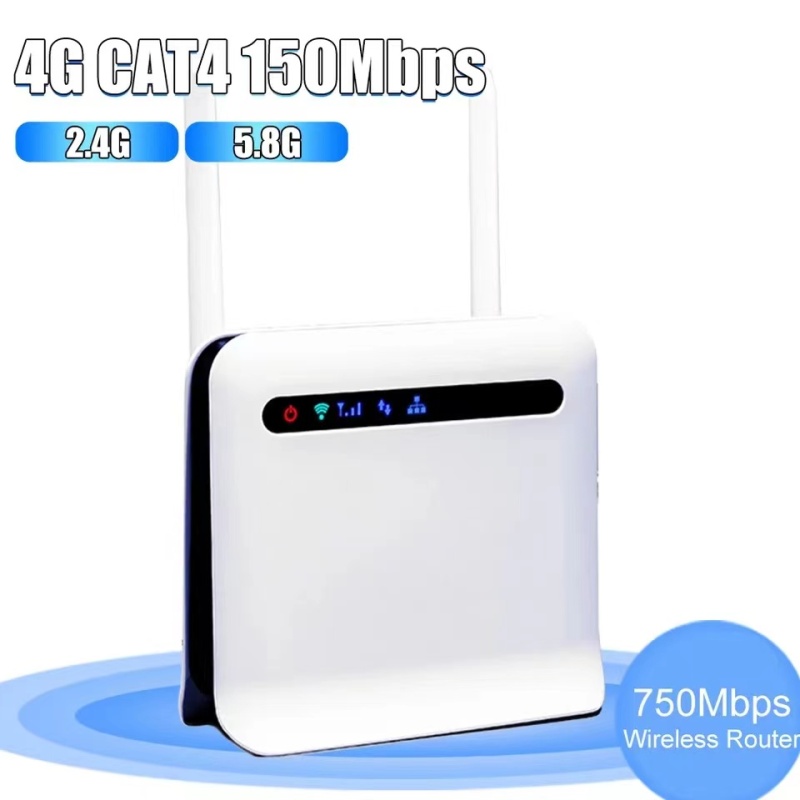 KuWFi 4G LTE Router Dual Band 750Mbps 3G/4G SIM Card Router Unlocked 4G FDD/TDD With RJ45 Lan Port Support 32 Wifi Users