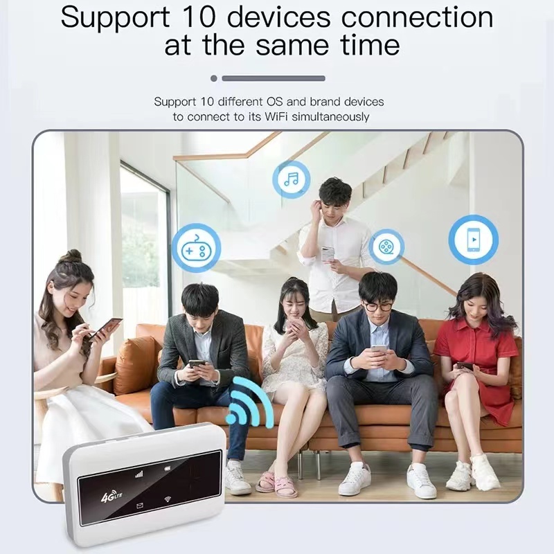 KuWFI Mini 4G Router 3G/4G LTE Wireless Wifi Modem Portable Pocket Wi-fi Mobile Hotspot Car Wi-fi Router With Sim Card Slot