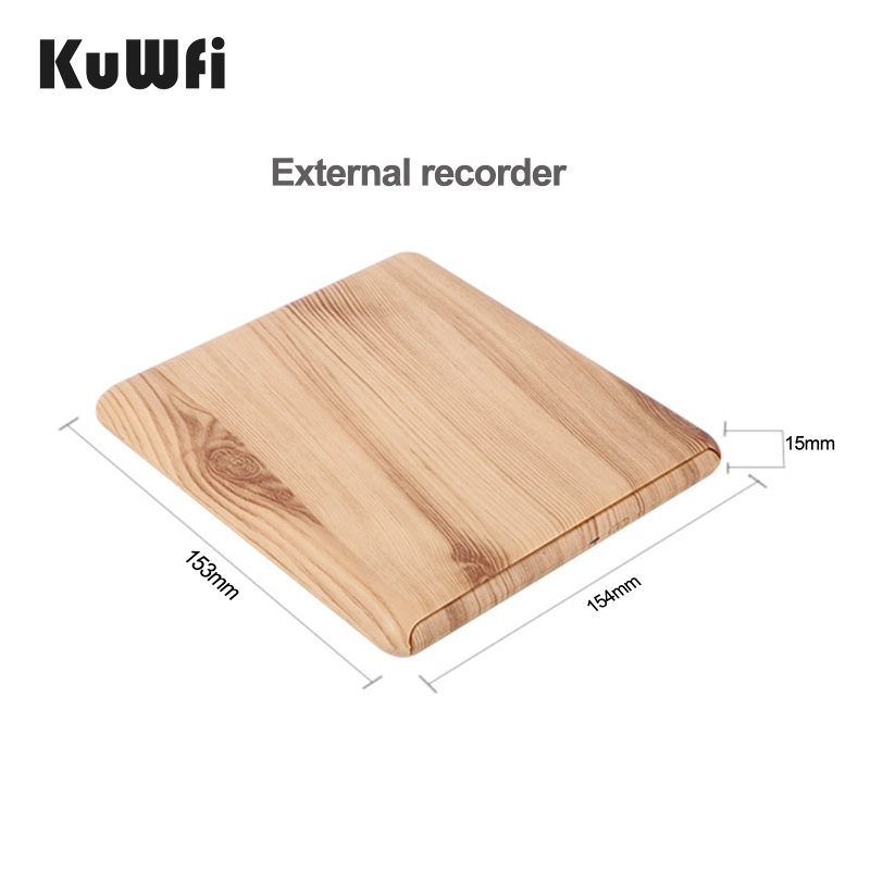 KuWFi USB 3.0 Slim Drive Burner External Computer Components DVD Recorder CD Writer Reader Player Optical Drives for Laptop PC