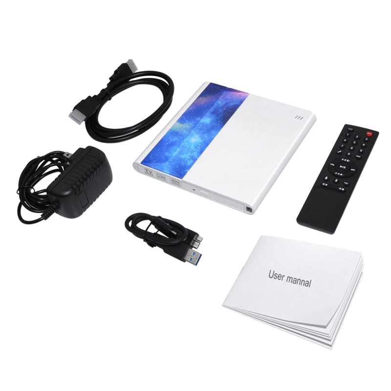Kuwfi brand new external dvd drive tv remote control connection support with usb 3.0 and type c interface