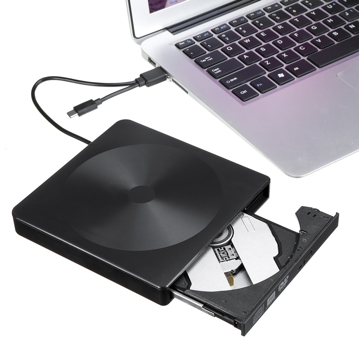 Usb 3.0 & type c external cd/dvd drive burner driver drive-free read-write external DVD-RW player burner for laptop computer