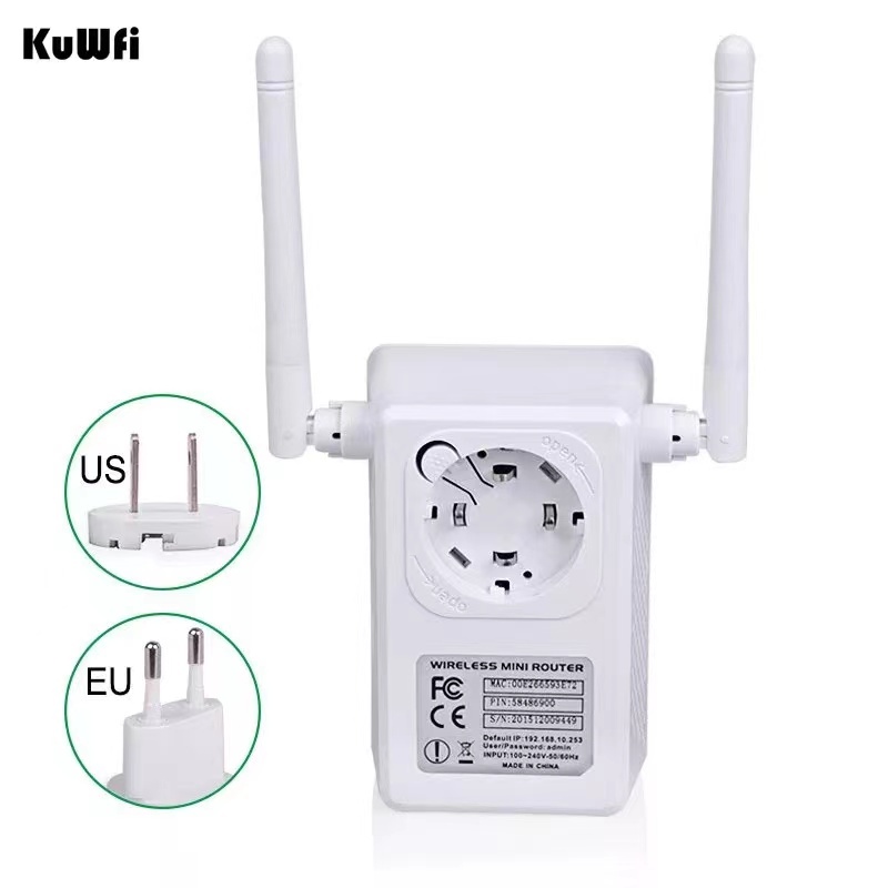 EEE802.11 b/g/n Standard 2.4Ghz 300Mbps Wireless Mini Router AP Repeater for wifi Signal Booster Support WPS 2*3dBi Antenna