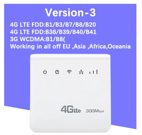 Kuwfi 300mbps router 4g lte cpe wireless router indoor wireless wifi hotspot 2.4ghz wfi with lan port sim card slot