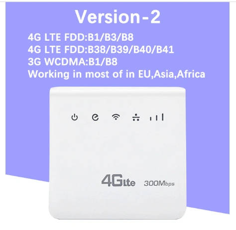 Kuwfi 300mbps router 4g lte cpe wireless router indoor wireless wifi hotspot 2.4ghz wfi with lan port sim card slot