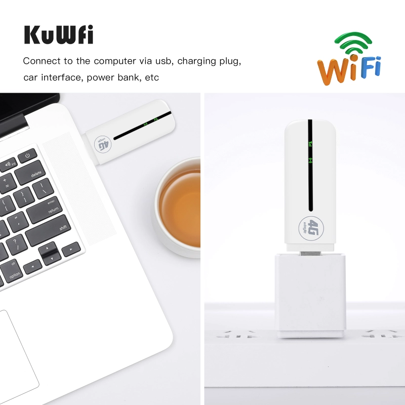 KuWFi 4G WIFI USB Modem Unlocked Version 4G Sim Card Wireless Router Wifi Mobile Dongle Mini Hotspot/Wi Fi Dongle Pоутер FDD