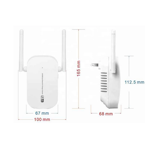 KuWFi WiFi6 Repeater 1800Mbps Dual Band 2.4G&5G Gigabit Wireless Extender Wifi6 Signal Booster Long Range Ethernet Amplifier