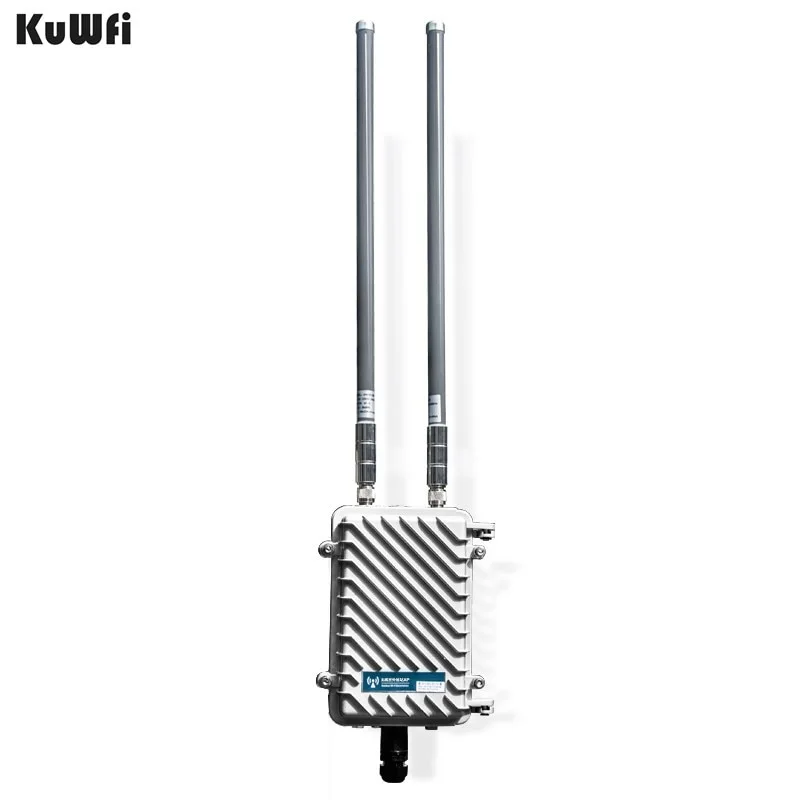 KuWFi 300Mbps Outdoor Router 500mW Wireless Bridge&Repeater  WiFi Signal Amplifier Long-Range Access Point CPE Router 2*8dBi