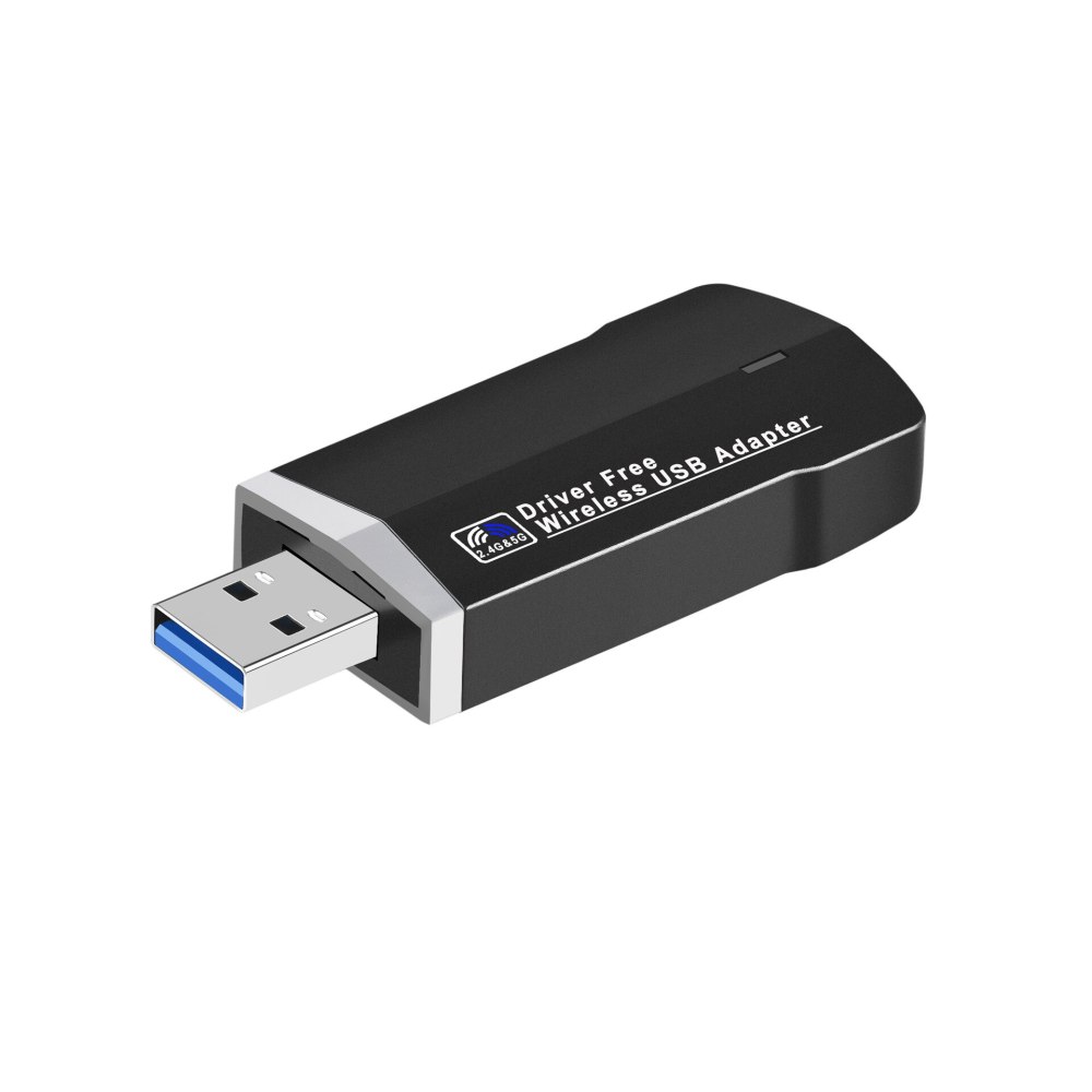 KuWFi 1300Mbps USB WiFi Adapter USB3.0 Network Card Dual Band 2.4G&5G Free Driver 802.11AC Wireless Wifi Receiver for Laptop PC