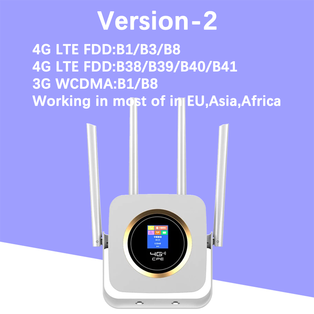 KuWFI 4G Router Sim Buit-in Power Bank Wifi Router Unlocked 3G/4G CPE CAT4 150Mbps Mobile Wifi Hotspot With Sim Card Slot