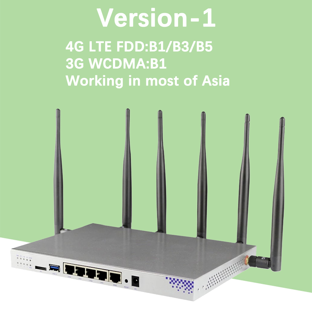 KuWFi 1200Mbps Wireless Router Openwrt 3G/4G LTE Wifi Router Dual-band  Router Wifi Repeater With SIM Card Slot&RJ45Ports