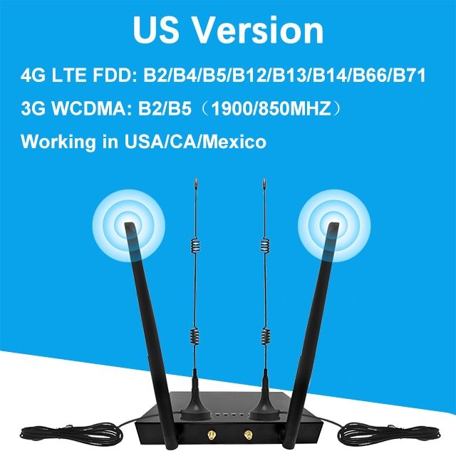 KuWFi Router 300Mbps Industrial Router CAT4 4G CPE Router Extender Strong Wifi Signal Support 32Wifi Users With Sim Card Slot