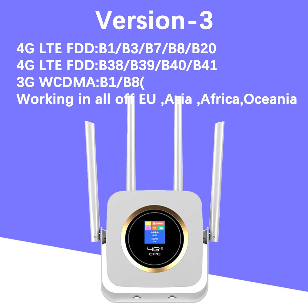 KuWFI 4G Router Sim Buit-in Power Bank Wifi Router Unlocked 3G/4G