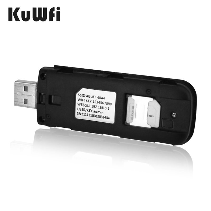 KuWFi 4G Wireless Router USB Dongle 150Mbps USB Modem Stick Mobile Broadband Sim Card Wireless WiFi Adapter 4G Card Router Home