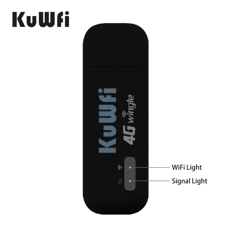 KuWFi 4G Wireless Router USB Dongle 150Mbps USB Modem Stick Mobile Broadband Sim Card Wireless WiFi Adapter 4G Card Router Home