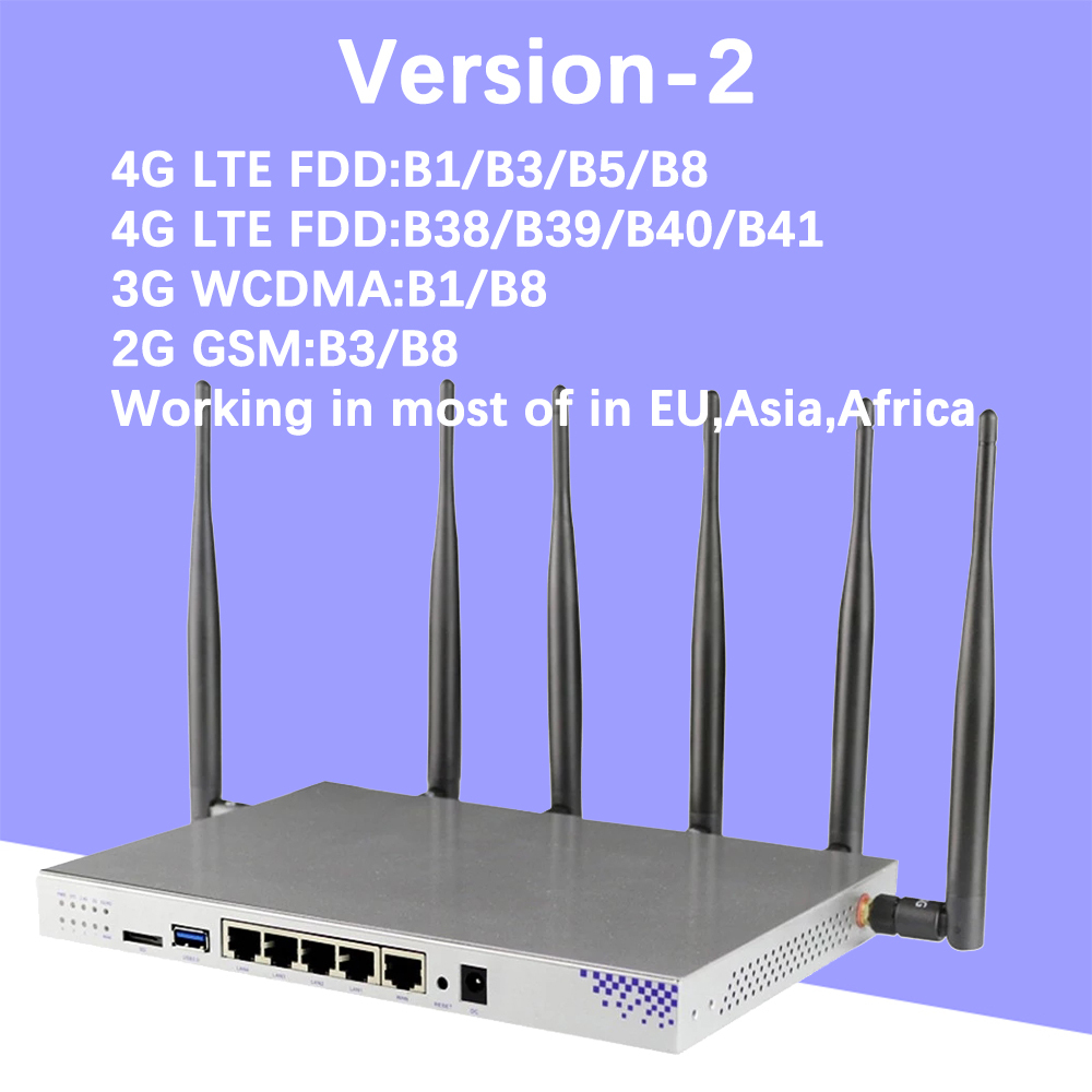 KuWFi 1200Mbps Wireless Router Openwrt 3G/4G LTE Wifi Router Dual-band  Router Wifi Repeater With SIM Card Slot&RJ45Ports