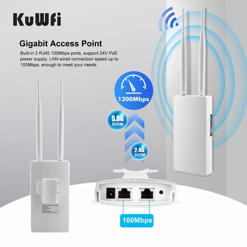 WiFi 6 Extender 1800Mbps/WiFi 5 1200Mbps Extender Dual Band 2.4G&5.8G Wireless  Repeater WiFi Range Booster AP/Router 4 Antennas