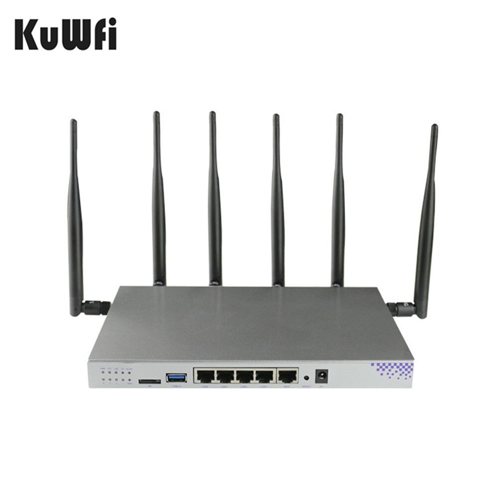 KuWFi 1200Mbps Wireless Router Openwrt 3G/4G LTE Wifi Router Dual-band  Router Wifi Repeater With SIM Card Slot&RJ45Ports