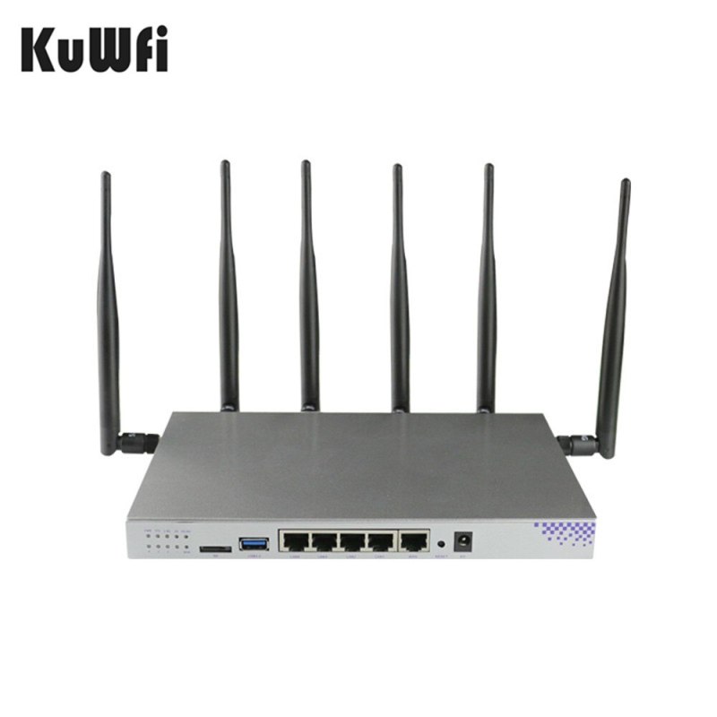 KuWFi 1200Mbps Wireless Router Openwrt 3G/4G LTE Wifi Router Dual-band  Router Wifi Repeater With SIM Card Slot&amp;RJ45Ports