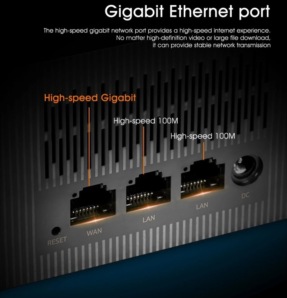 KuWFi Mesh Router WiFi 2.4G&5G AC1200 Whole Home Coverage Wireless System Ethernet Gigabit Port WiFi Extender APP Remote Manage