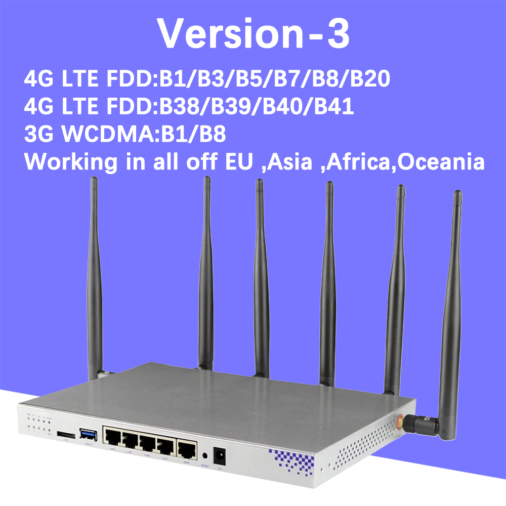 KuWFi 1200Mbps Wireless Router Openwrt 3G/4G LTE Wifi Router Dual-band  Router Wifi Repeater With SIM Card Slot&RJ45Ports