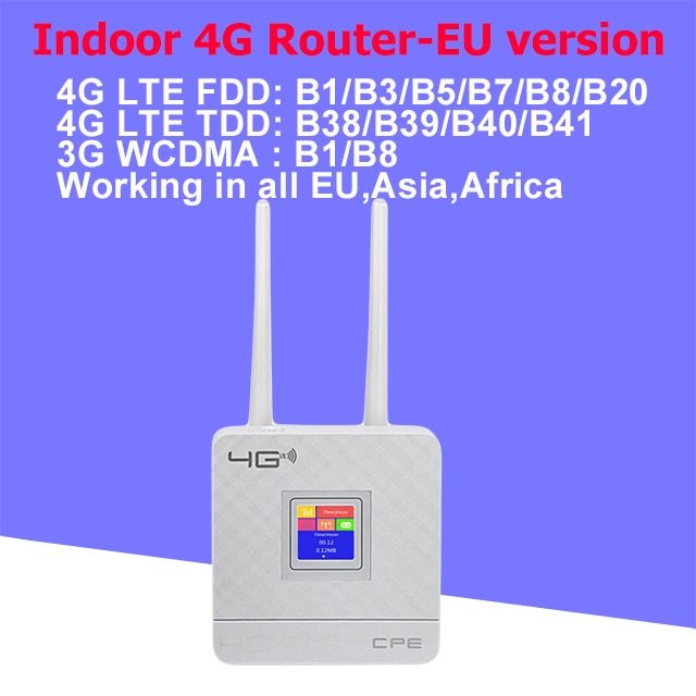 KuWFi Waterproof Outdoor 4G Router 150Mbps CAT4 LTE Routers 3G/4G SIM Card WiFi Router Modem for IP Camera/Outside WiFi Coverage