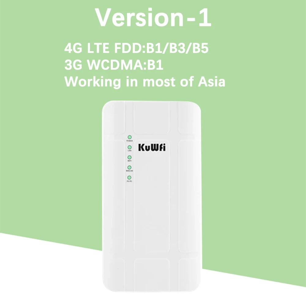KuWFi Outdoor 4G LTE Router High Power 300Mbps Wireless CPE Router CAT4 ...
