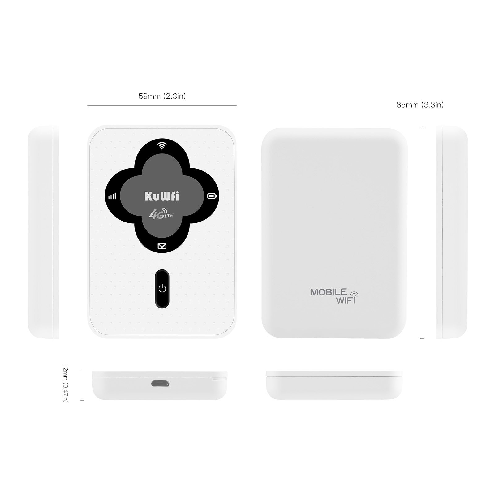 KuWFi Unlock 4G Router Mini 150Mbps Wireless Pocket Wifi Router Portable Mobile WI-FI Hotspot Routers Modem With SIM Card Slot
