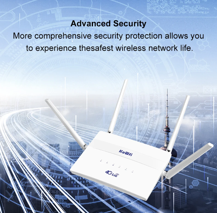 KuWFi 4G LTE Router Cat4 Wireless WiFi Router 4G SIM Wifi Router 2.4G 5.8G Dual Band 750Mbps Roteador LAN WAN Support 32 Users