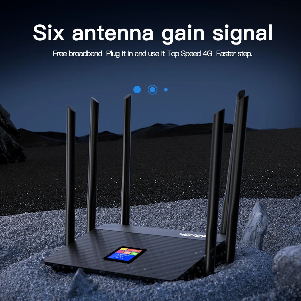 KuWFi 5200mAh Battery LTE Router CAT4 Wireless WiFi Router 4G Modem with External Antenna Mirco SIM Card Slot RJ45 Port 10 Users