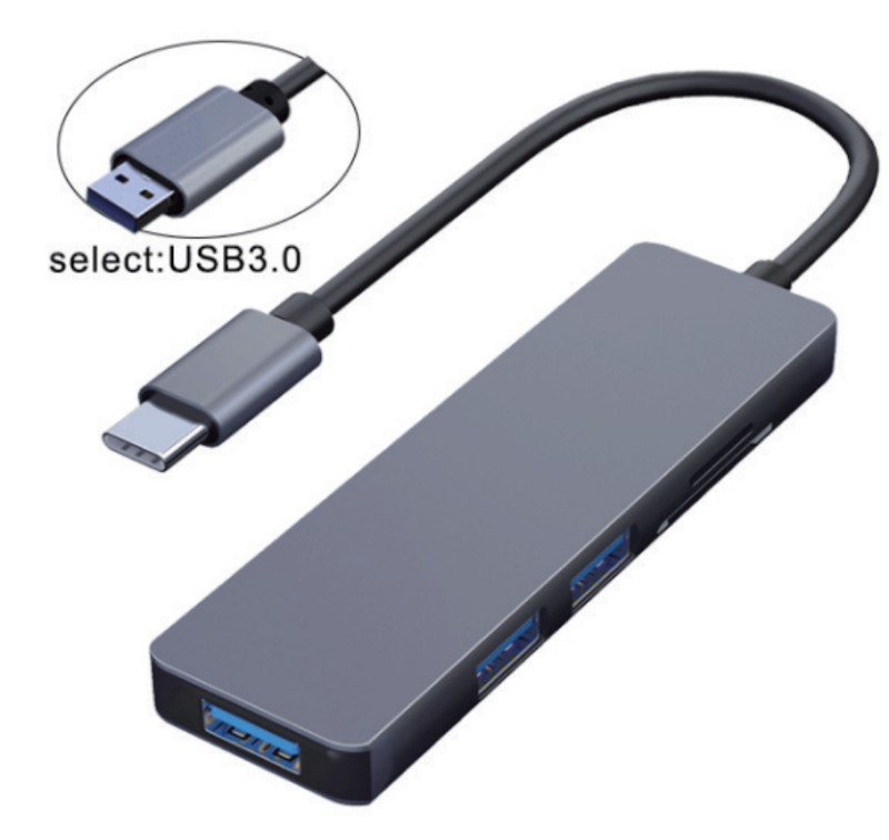 Awsome USB-C Hub (5-in-1) with 4K HDMI Display, 5Gbps - and 2 5Gbps USB-A Data Ports and for MacBook Pro, MacBook Air, Dell XPS, Lenovo Thinkpad, HP Laptops and More