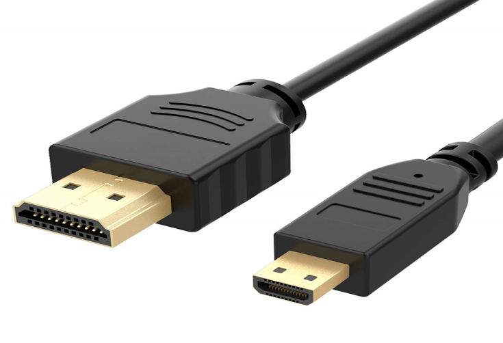 Awesome Mini HDMI to HDMI Adapter Cable, 10.2Gbps High-Speed, 4K@30Hz, 2160p, 48-Bit Color, Ethernet Ready, 6 Ft, Black Monitor, Television
