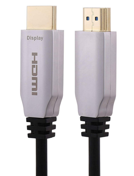 Awesome HDMI Fiber Optic Cable 18Gbps High-Speed, 4K@60Hz, 2160p, 48-Bit Color, Ethernet Ready, 328feet Black