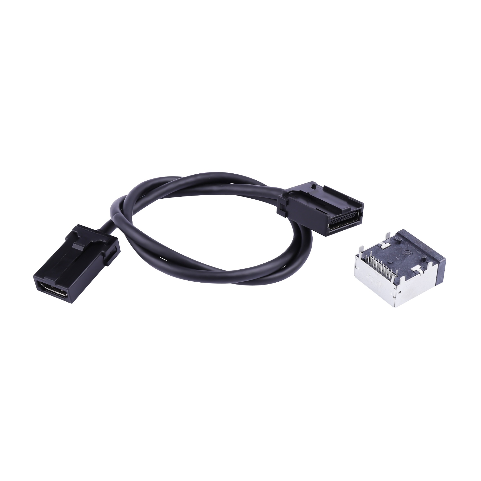 Awesome High Speed HDMI 1.4 Type E Male to Type A Female Video Audio Cable 0.3m Automotive Connection System Grade Connector