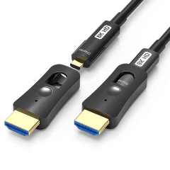 Awesome Ultra High Speed 4.8MM 4K 2.0 8K 2.1 AOC HDMI Fiber Cable HDMI-Compliant A To D HDMI Fiber Active Optical Cable