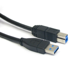 Awesome SuperSpeed USB 3.0 Type A to B Cable in Black 5-10 Feet