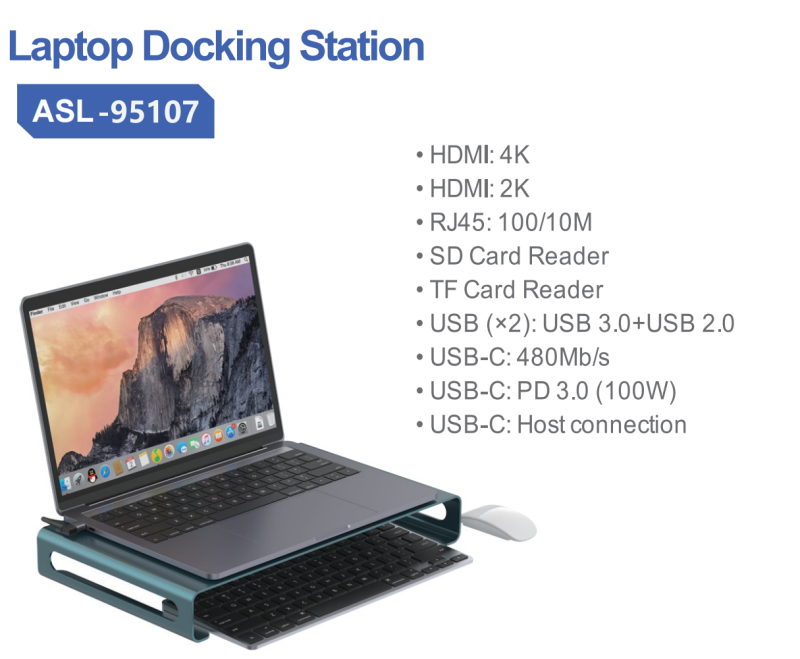 Awsome Multi function docking satation, Type C laptop satation
