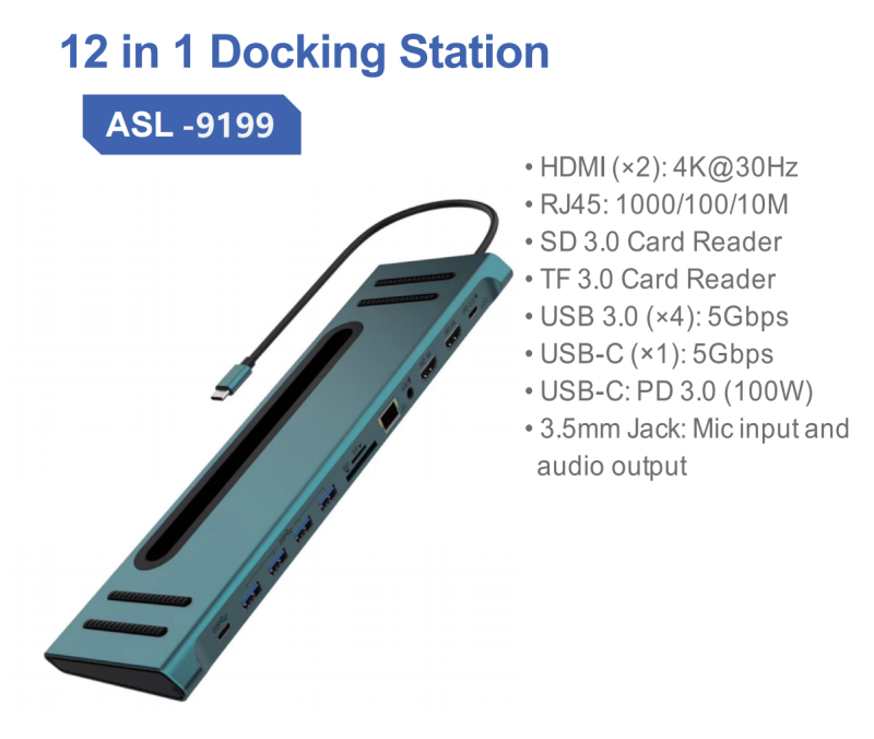 Awsome Multi function docking satation, Type C laptop satation