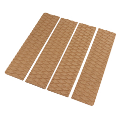 Eco-friendly Cork Traction Pad Front Pad For Surfboard Kiteboard With Diamond Texture