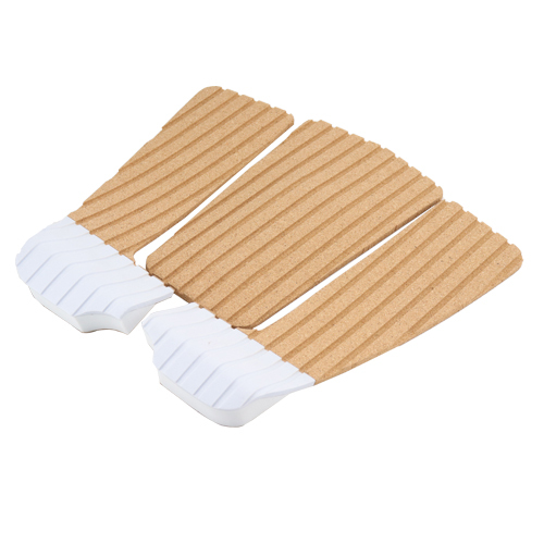 Eco-friendly Cork Traction Pad Tail Pad For Surfboard Kiteboard With Groove Texture