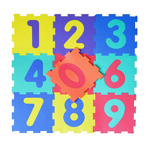 Tapis de puzzle en mousse EVA chiffres 0-9