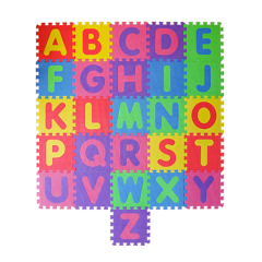 Tapete de quebra-cabeça de espuma EVA alfabetos ABC