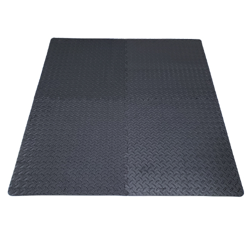 Черный блокирующий коврик для упражнений из пеноматериала EVA