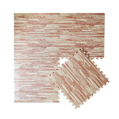 Tapis de puzzle en mousse EVA à grain de bois