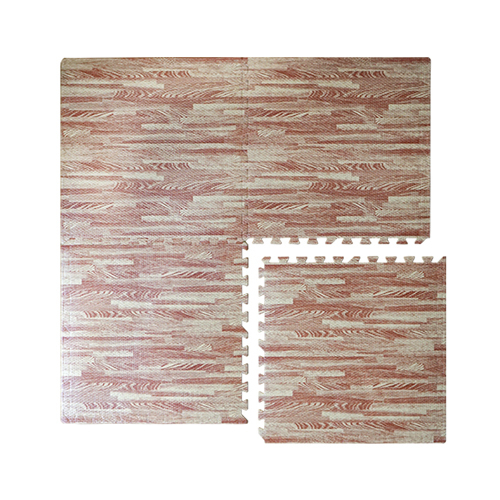 Tapis de puzzle en mousse EVA à grain de bois