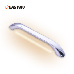 Full Metal Grab Rail Handle Entry Door Handle Chrome Plated for RV Caravan and Motorhome with LED Light（Overall Length461.2mm C.C.400mm）