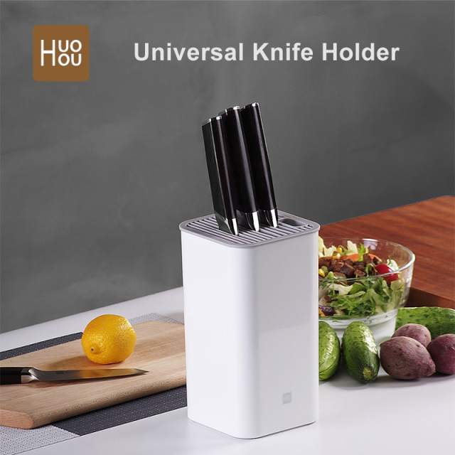 Xiaomi Mijia Huohou Kitchen Knife Stand Tool Holder Multifunctional Tool Holder Knife Block Cooktops Tube Shelf Chromorphous